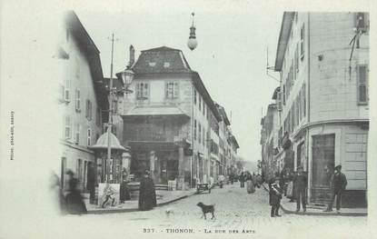 .CPA FRANCE 74 " Thonon les Bains, Rue des Arts"