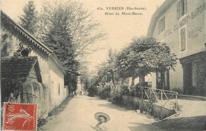 .CPA FRANCE 74 "  Verrier, Hôtel du Mont Baron"