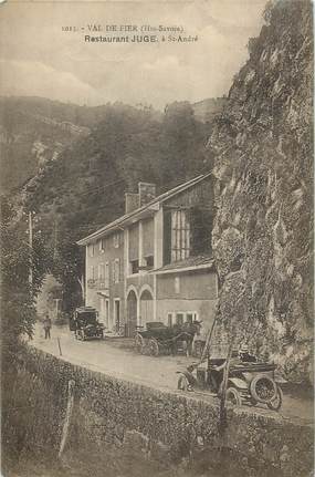 .CPA FRANCE 74 " Val de Fier, Restaurant Juge"