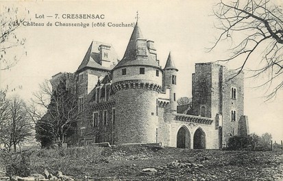 CPA FRANCE 46 "Cressensac, chateau de Chaussenège"
