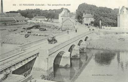 .CPA  FRANCE 44 "Le Pouliguen, Vue perspective du pont"