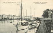 44 Loire Atlantique .CPA  FRANCE 44 "Le Pouliguen, L'estacade de la presse, Yachts de plaisance"