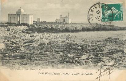 .CPA FRANCE 06 " Cap d'Antibes, Point de l'Illette"