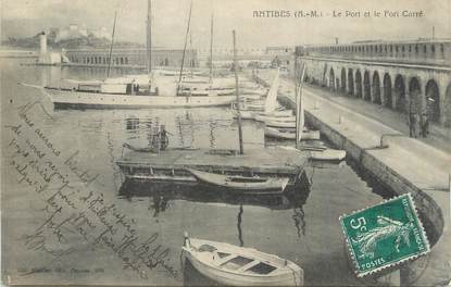 .CPA FRANCE 06 "Antibes, Le port et le Fort Carré"