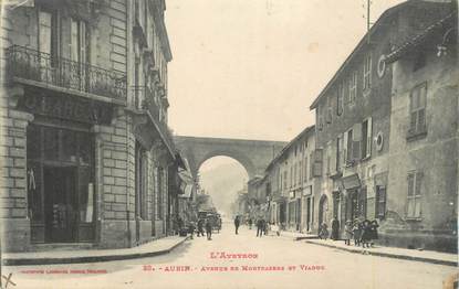 .CPA FRANCE 12 "Aubin, Avenue de Montbazenne et viaduc"