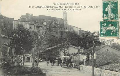 CPA FRANCE 06 "Aspremont, Café restaurant de la Poste"