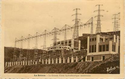 .CPA FRANCE 12 "Brézou, Grande Usine hydroélectrique souterraine"