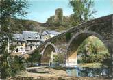 12 Aveyron .CPSM FRANCE 12 "Belcastel, Pont romain et le château"