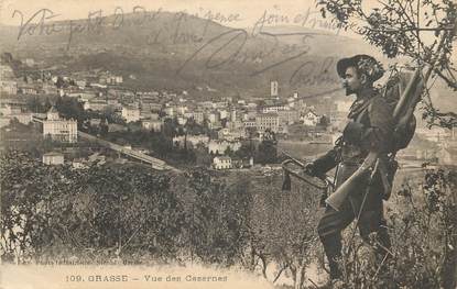 CPA FRANCE 06 "Grasse, vue des Casernes"