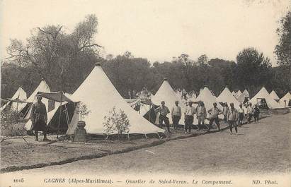 CPA FRANCE 06 "Cagnes, quartier de Saint Veran, le campement"