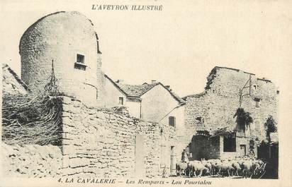 .CPA FRANCE 12 "La Cavalerie, Les remparts, Lou Pourtalou"