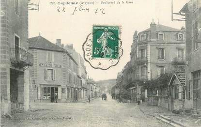 .CPA FRANCE 12  "Capdenac, Boulevard de la gare  "