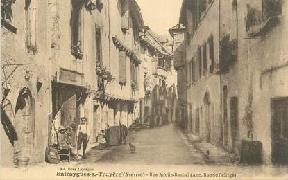 .CPA FRANCE 12 "Entraygues sur Truyère, Rue Adolie Boubal"