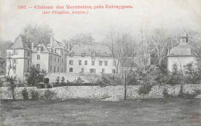 .CPA FRANCE 12 "Près d'Entraygues, Le château de Vernhettes"