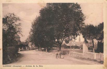 .CPA FRANCE 12 "Laissac, Avenue de la Gare"