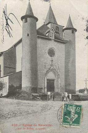 .CPA  FRANCE 12 "Naucelle, Eglise"