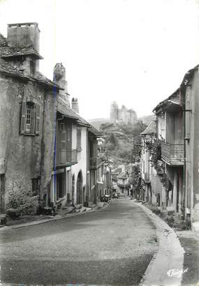 .CPSM  FRANCE 12 "Najac, La rue du Barriou et château du XIIIème siècle"