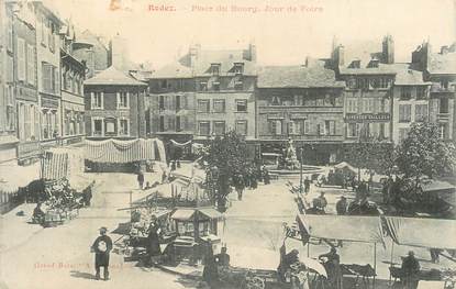 .CPA FRANCE 12 "  Rodez, Place du bourg jour de foire"