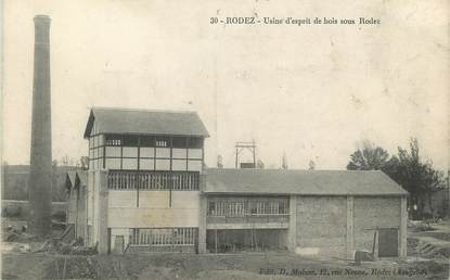 .CPA FRANCE 12 "  Rodez, Usine d'esprit de bois"