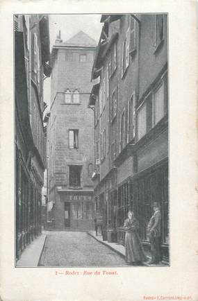 .CPA FRANCE 12 "  Rodez, Rue du Touat"