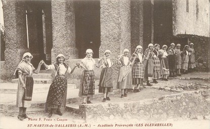 CPA FRANCE 06 "Saint Martin de Vallauris, académie provençale, les Olevarelles"