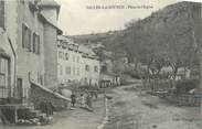 12 Aveyron .CPA FRANCE 12 "  Salles la Source, Place de l'église"