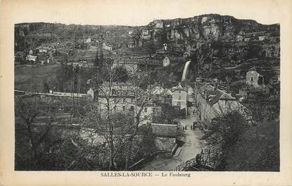 .CPA FRANCE 12 "  Salles la Source, Le faubourg"