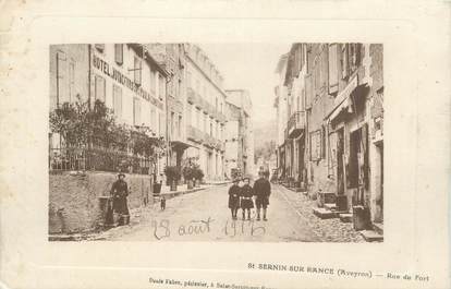 .CPA FRANCE 12 "  St Sernin sur Rance, Rue du fort"