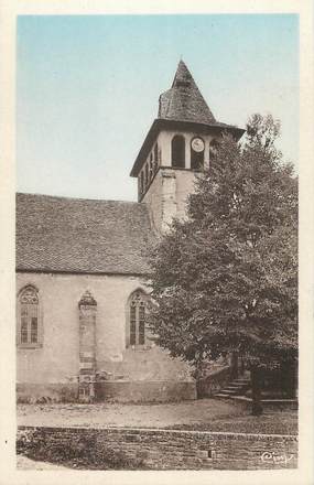 .CPA FRANCE 12 "  St Cyprien en Dourdou, L'église"