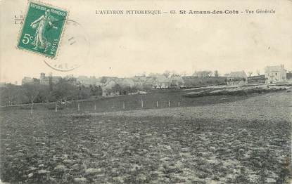 .CPA FRANCE 12 "  St Amans des Cots, Vue générale"