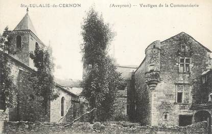 .CPA FRANCE 12 "  Ste Eulalie de Cernon, Vestiges de la commanderie" / TEMPLIERS