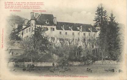 .CPA FRANCE 12 "  St Geniez d'Olt,  Château de la Falque"