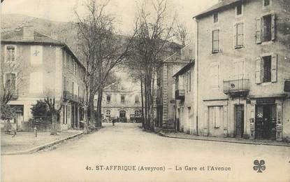 .CPA FRANCE 12 "  St Affrique, La gare et l'avenue"