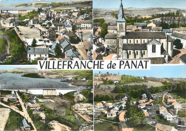 .CPSM   FRANCE 12 "Villefranche de panat"/ CACHET FLAMME