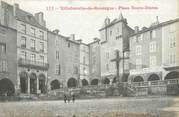 12 Aveyron .CPA   FRANCE 12 "Villefranche de Rouergue, Place Notre Dame"