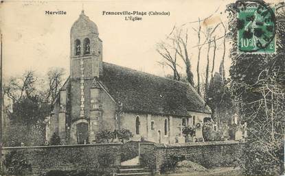 .CPA FRANCE 14 "Franceville-Plage, L'église"