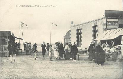 .CPA FRANCE 14 "Bernières sur Mer, Arrivée à la mer"