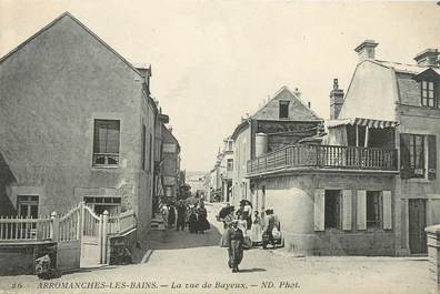 .CPA FRANCE 14 "Arromanches les Bains, Rue de Bayeux"