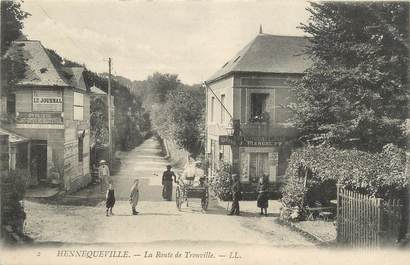 .CPA FRANCE 14 "Hennequeville, Route de Trouville"