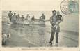 .CPA  FRANCE 14  "St Aubin sur Mer, Capron, le baigneur"