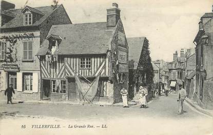 .CPA  FRANCE 14  "Villerville, La grande rue"