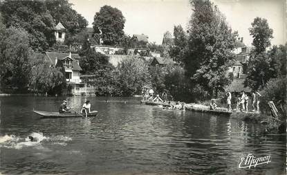 CPSM  FRANCE 77 "Montigny sur Loing, La Baignade"