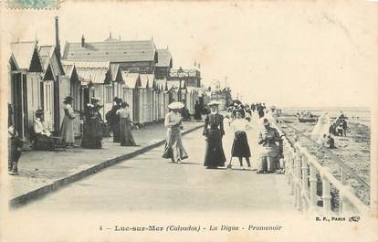 .CPA  FRANCE 14  "Luc sur Mer, La Digue, Promenoir"