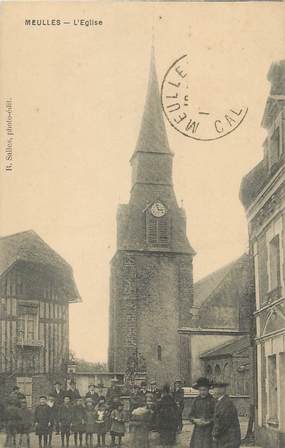 .CPA  FRANCE 14  "Meulles, L'église"