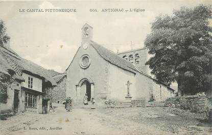 .CPA  FRANCE 15 "Antignac, L'église"