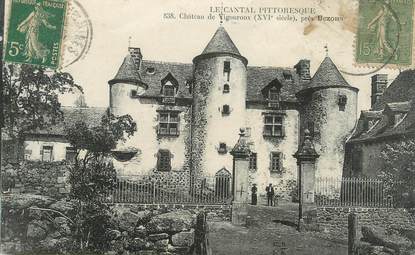 .CPA  FRANCE 15 "Château de Vigouroux près Bezons"