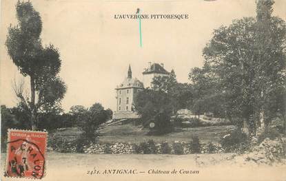 .CPA  FRANCE 15 "Antignac, Château de Couzan"
