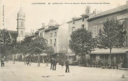 .CPA  FRANCE 15 "Aurillac, Place du Square, Eglise Notre Dame des Neiges"