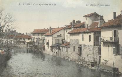 .CPA  FRANCE 15 "Aurillac, Quartier de l'Ile"