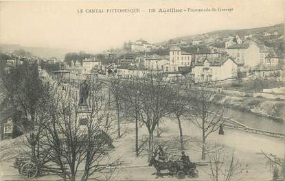 .CPA  FRANCE 15 "Aurillac, Promenade du Gravier"